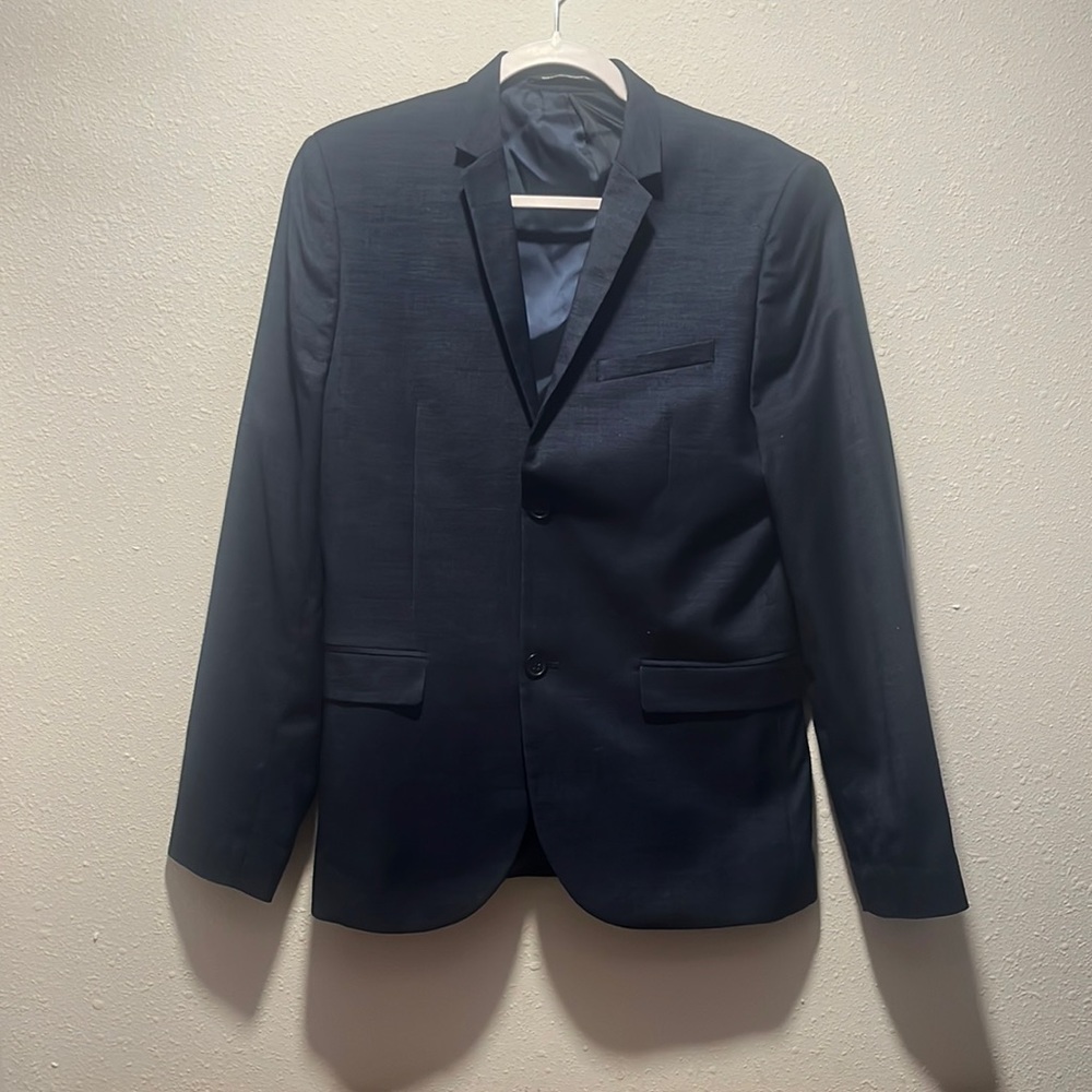 H&M Navy Skinny Fit Blazer